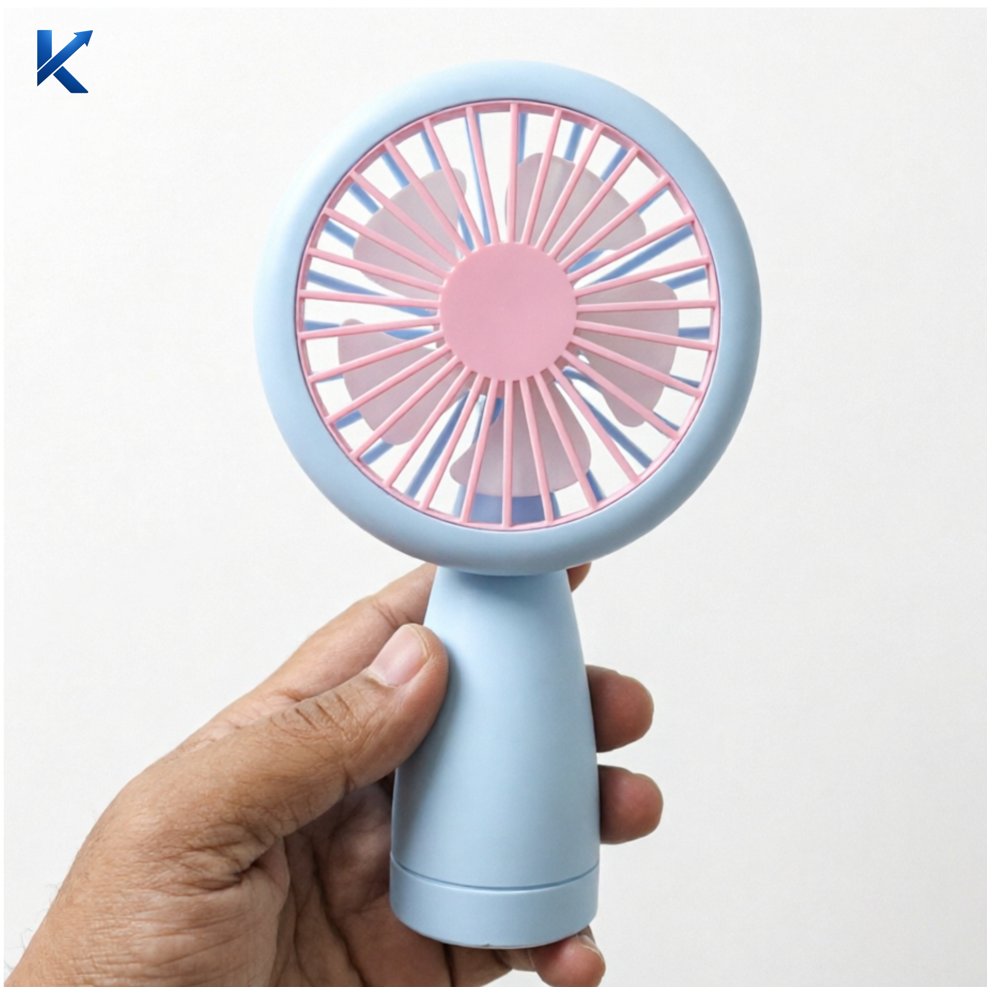 Mini Fan With LED Light – USB Rechargeable Portable Cooling Fan