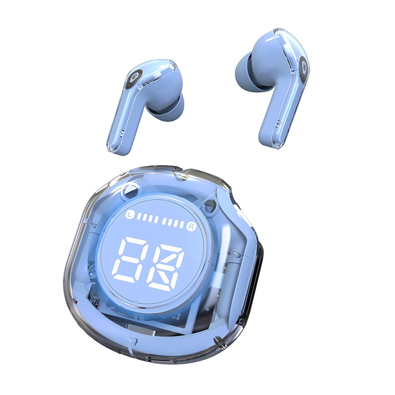 Ultrapods Pro True Wireless Earbuds – Transparent Bluetooth 5.3 Earbuds with Display