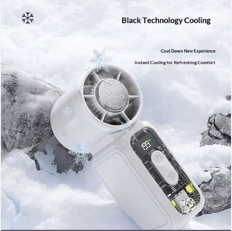 Mini Rechargeable Bladeless Fan – Portable High Speed Cooling Fan
