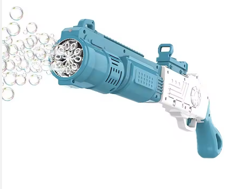 Burbujas Toys 10 Holes Electric Bubble Blower Gun – Automatic Summer Outdoor Bubble Rifle Toy for Kids