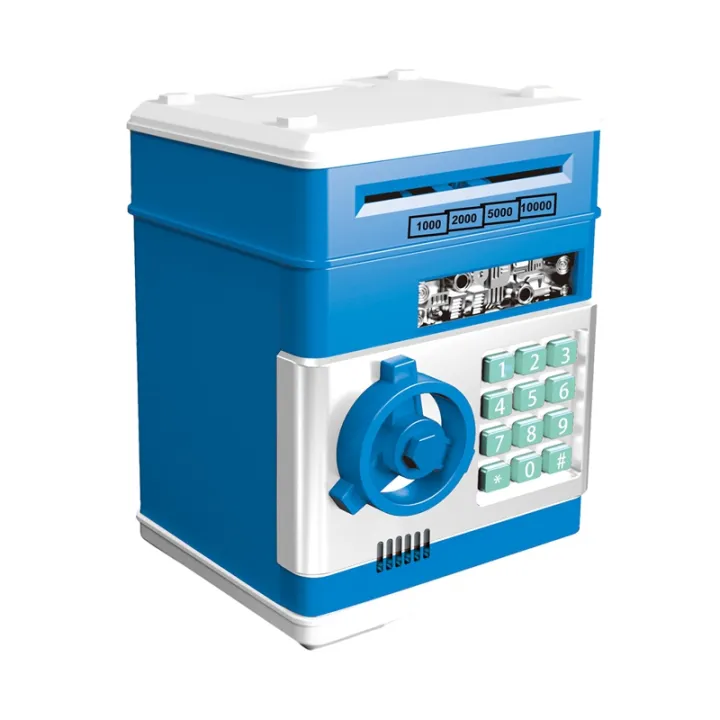 Electronic Piggy Bank Safe Box Mini ATM Money Saving Bank for Kids
