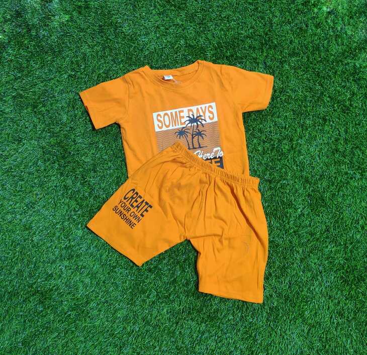 Baby Combo Set T-Shirt & Half Pant – Premium Cotton Kids Dress (6 Months to 5 Years)